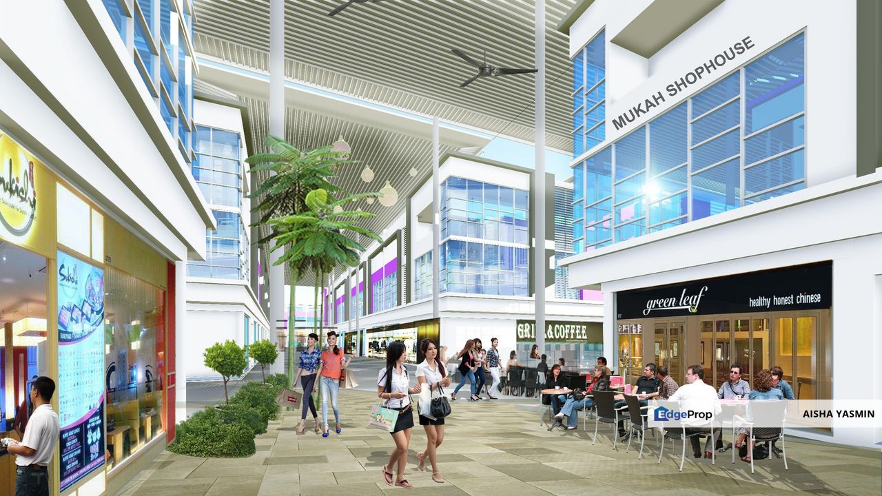 Three Storey Shophouse Covered Mall MUKAH CENTRAL at Mukah FOR SALE, Sarawak, Mukah