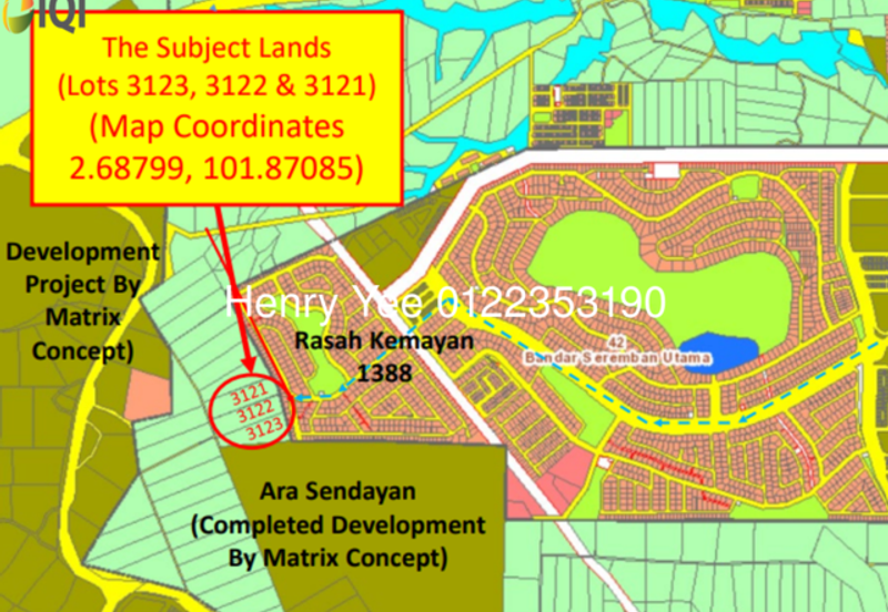 Development land near Seremban 2 for sale