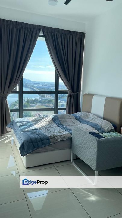 Queens Residence 1 Queens waterfront 950sqft privacy seaview, Penang, Sungai Nibong