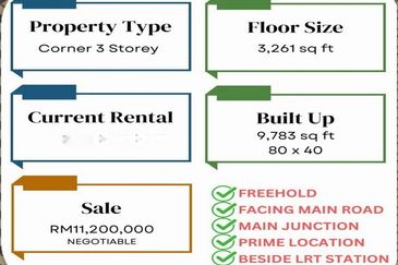 3 Storey Corner Shop Lot @ SS15, Subang Jaya