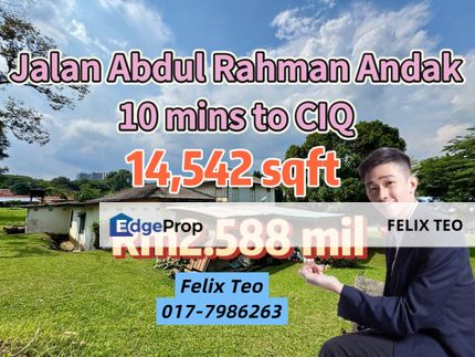 Jalan Abdul Rahman Andak Residential Land can convert to Commercial land, Johor, Johor Bahru