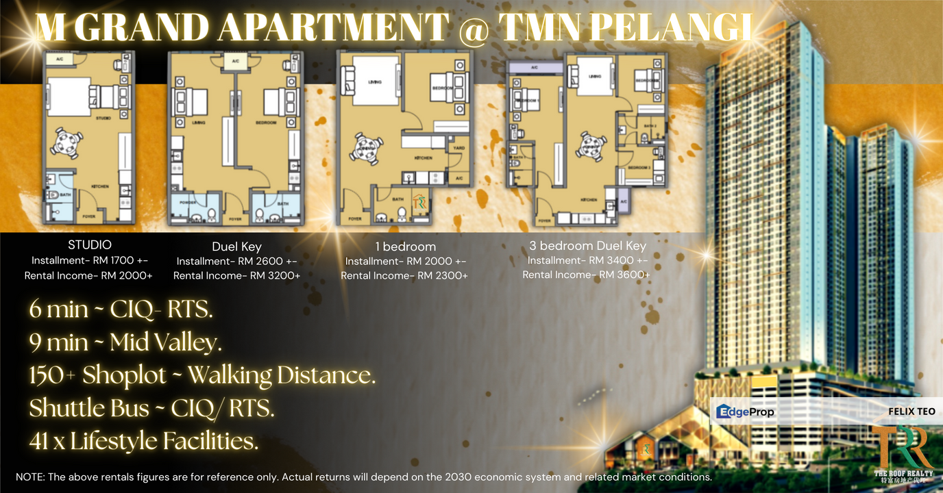 🌟New Project M Grand Apartment Johor Bahru @ Taman Pelangi 🌟, Johor, Johor Bahru