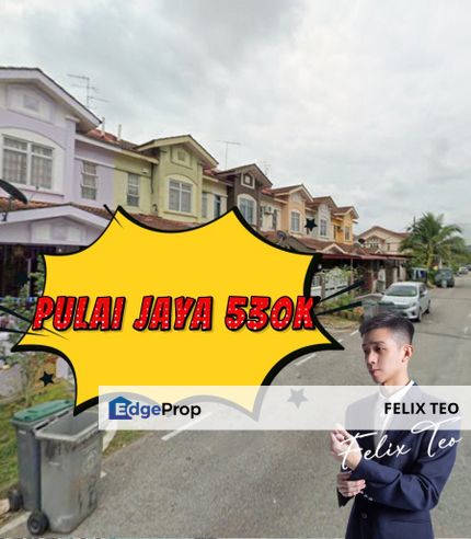 (Can cobroke)Pulai Jaya Terrace 𝙁𝙪𝙡𝙡 𝙇𝙤𝙖𝙣, Johor, Kangkar Pulai