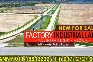 Spring Hill Industrial Land Medium Light Industrial Seremban Port Dickson Nilai