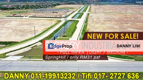 Spring Hill Industrial Land Medium Light Industrial Seremban Port Dickson Nilai, Negeri Sembilan, Seremban