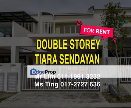 Tiara Sendayan 2 Storey Facing Open for Rent , Negeri Sembilan, Seremban