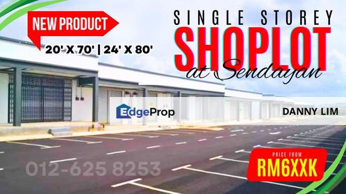 New Project Single Storey Shoplot in the City Center of Bandar Sri Sendayan, Negeri Sembilan, Seremban