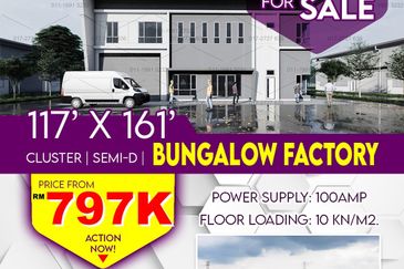 Bungalow Factory / Semi D / Cluster Factory Senawang Seremban 2 New Launching