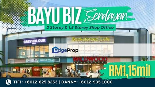 New 2 & 1.5 Storey Shop Office in Center of Bandar Sri Sendayan, Negeri Sembilan, Seremban