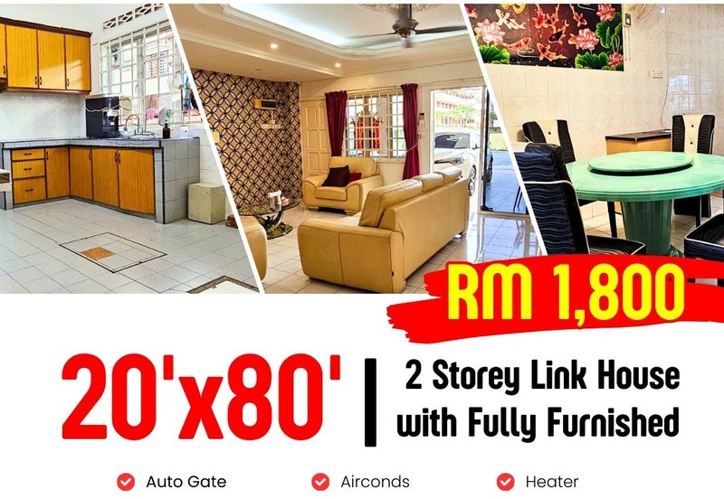 2 Storey with Fully Furnish walking distance to school