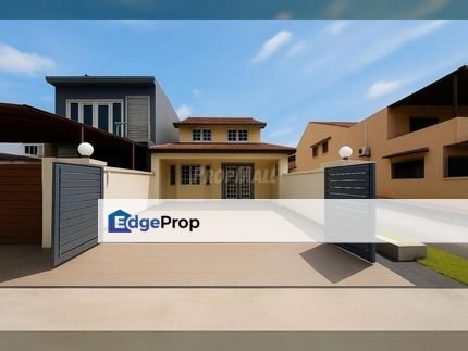 RARE UNIT Double Storey END LOT  @ TAMAN KOSAS – Facing West, Parking Besar!, Selangor, Ampang