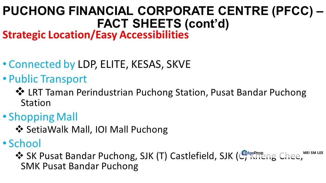 Bare Unit PFCC Office Suites, Puchong Near SetiaWalk Mall, Taman Perindustrian Puchong, Selangor, Bandar Puteri Puchong