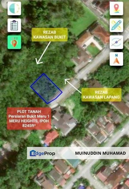 Bungalow Land For Sale at Meru Heights Ipoh Perak, Perak, Meru