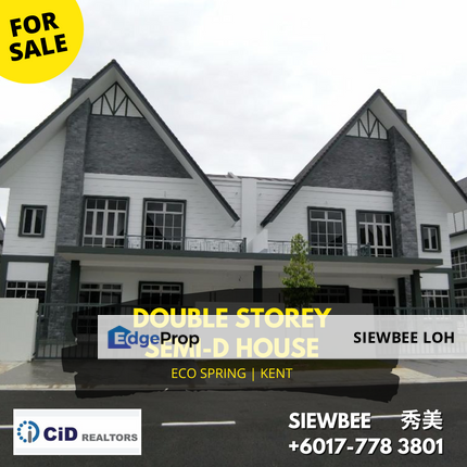 Double Storey Semi-D House @ Eco Spring | Kent, Johor, Johor Bahru