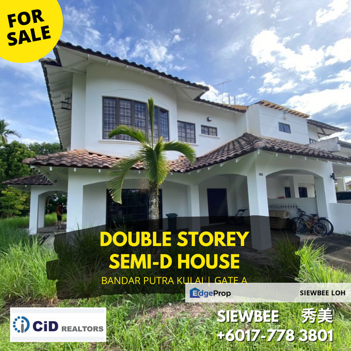 Double Storey SemiD House Corner Lot IOI Palm Villa Residence for