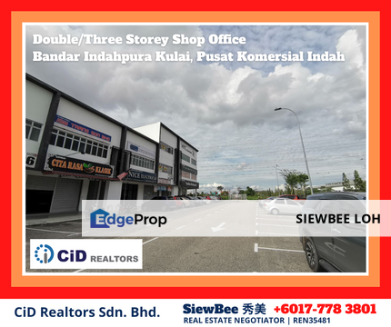 Shop Office @ Bandar Indahpura Kulai, Pusat Komersial Indah, Johor, Kulai