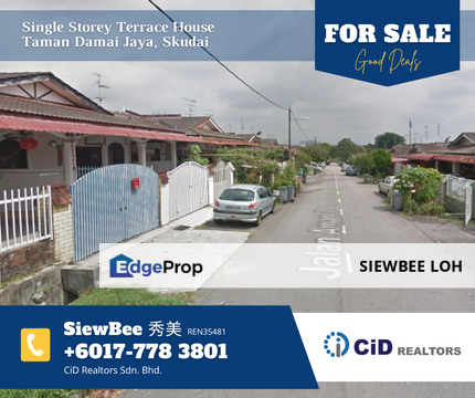 Single Storey Terrace House @ Taman Damai Jaya, Johor, Skudai