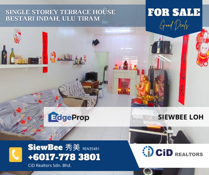 Single Storey Terrace House @ Taman Bestari Indah, Johor, Ulu Tiram