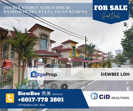 Hot Area Semi-D House @ Bandar Putra Kulai, Johor, Kulai