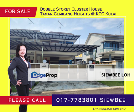 Double Storey Cluster House @ Taman Gemilang Heights, Johor, Kulai