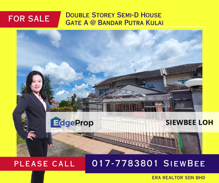 Double Storey Semi-D House @ Bandar Putra Kulai, Johor, Kulai