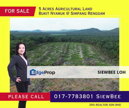 5 Acres Agricultural Land @ Simpang Renggam, Johor, Kluang