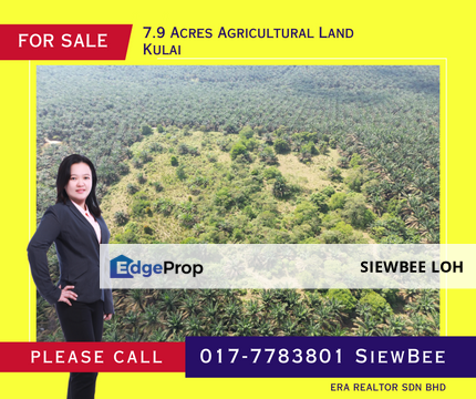 7.9 Acres Agricultural Land @ Kulai, Johor, Kulai