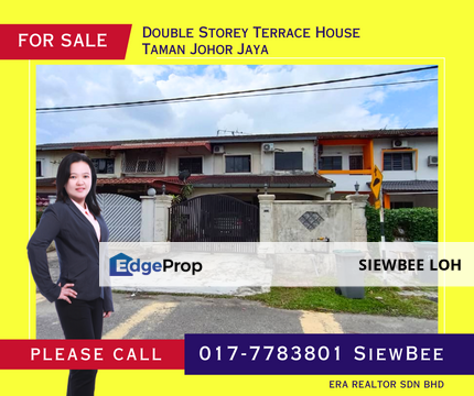 Double Storey Terrace House @ Taman Johor Jaya, Johor, Kulai