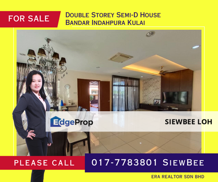 Double Storey Semi-D House @ Lakeview Residency Indahpura, Johor, Kulai