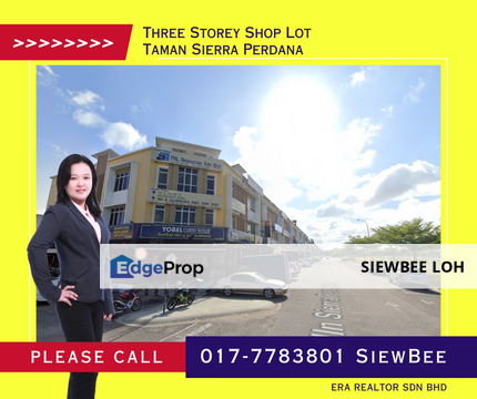 Three Storey Shop Lot @ Taman Sierra Perdana, Johor, Masai