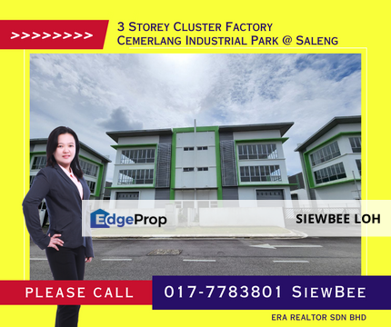 3 Storey Cluster Factory @ Cemerlang Industrial Park Saleng, Johor, Kulai
