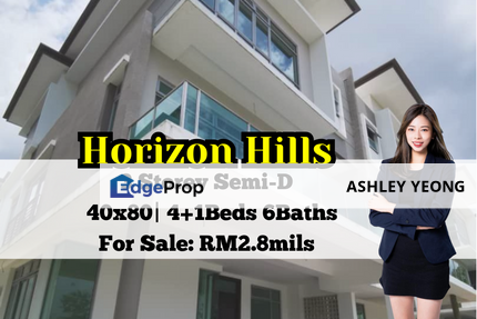 The Cove @ Horizon Hills, 3 Storey Semi-D, Johor, Nusajaya