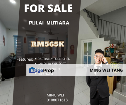 Aster @ Pulai Mutiara 4 Bedrooms 3 Bathrooms House for Sale , Johor, 
