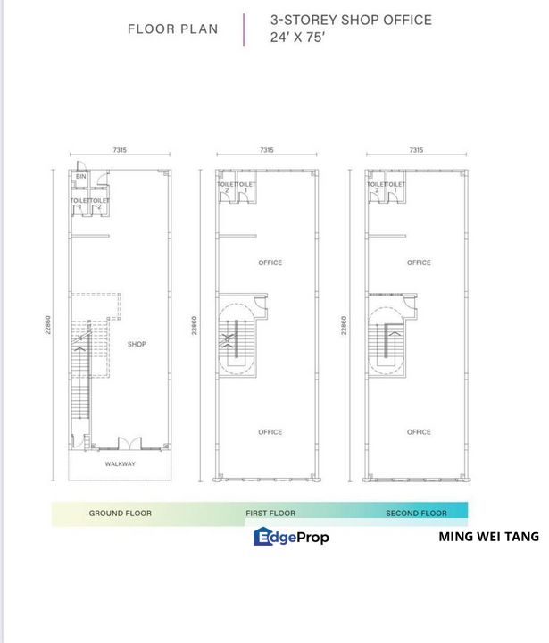 Eco Boulevard 2 3-Storey Endlot shop for rent, Johor, 