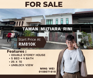 Taman Mutiara Rini Double Storey House for Sale for Sale @RM810,000 By ...