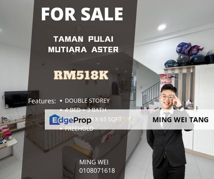 Taman Pulai Mutiara Double Storey House for Sale , Johor, Kangkar Pulai