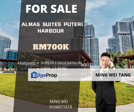 Almas Suite Puteri Habour Duplex Condo Holiday Style Sale, Johor, 