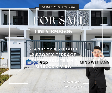 Taman Mutiara Rini Double Storey Terrace House for Sale , Johor, Skudai