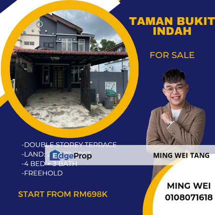 Tmn Bukit Indah Double Storey Terrace House Sale , Johor, Johor Bahru