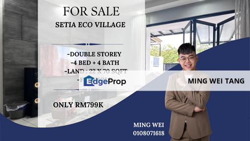 Setia Eco Village Double Storey House for Sale, Johor, Gelang Patah