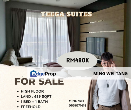 Teega Suite High Floor Freehold For sale , Johor, 