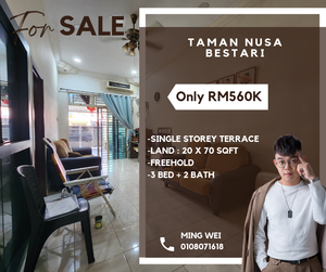 Taman Nusa Bestari 2 Single Storey Terrace House for Sale for Sale ...