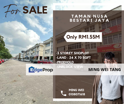 Nusa Bestari 3 Storey Shop Lot for Sale , Johor, 