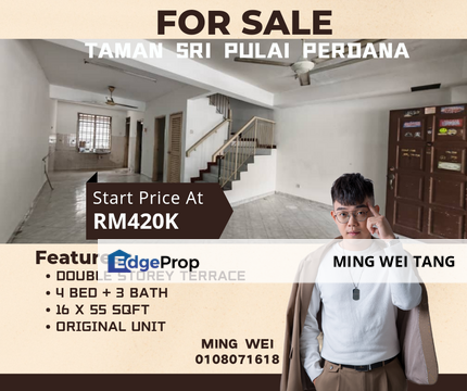 Taman Sri Pulai Perdana Double Storey Terrace House for Sale , Johor, Skudai