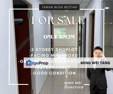 Nusa Bestari 3 Storey Shop Lot for Sale , Johor, 