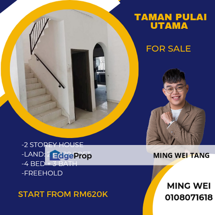 Pulai Utama Double Storey House for Sale , Johor, Skudai