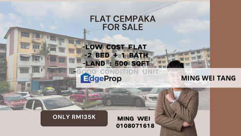 Flat Cempaka Low Cost Flat 2 Bedrooms 1 Bathrooms for Sale , Johor, Johor Bahru