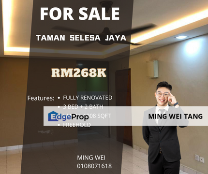 Selesa Puteri Condominium 3 Bedrooms 2 Bathrooms for Sale , Johor, Skudai