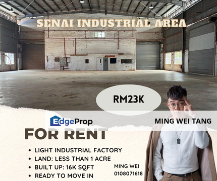 Senai Industrial Warehouse for Rent , Johor, Senai