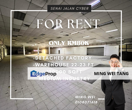 Senai Jalan Cyber Detached Factory for Rent , Johor, Senai